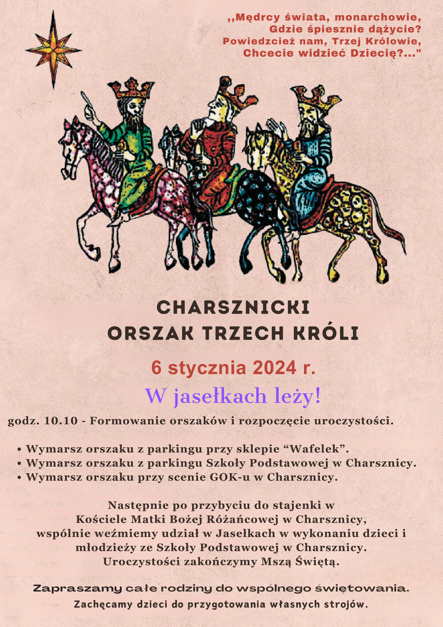 Read more about the article Uroczystość Objawienia Pańskiego – Orszak Trzech Króli